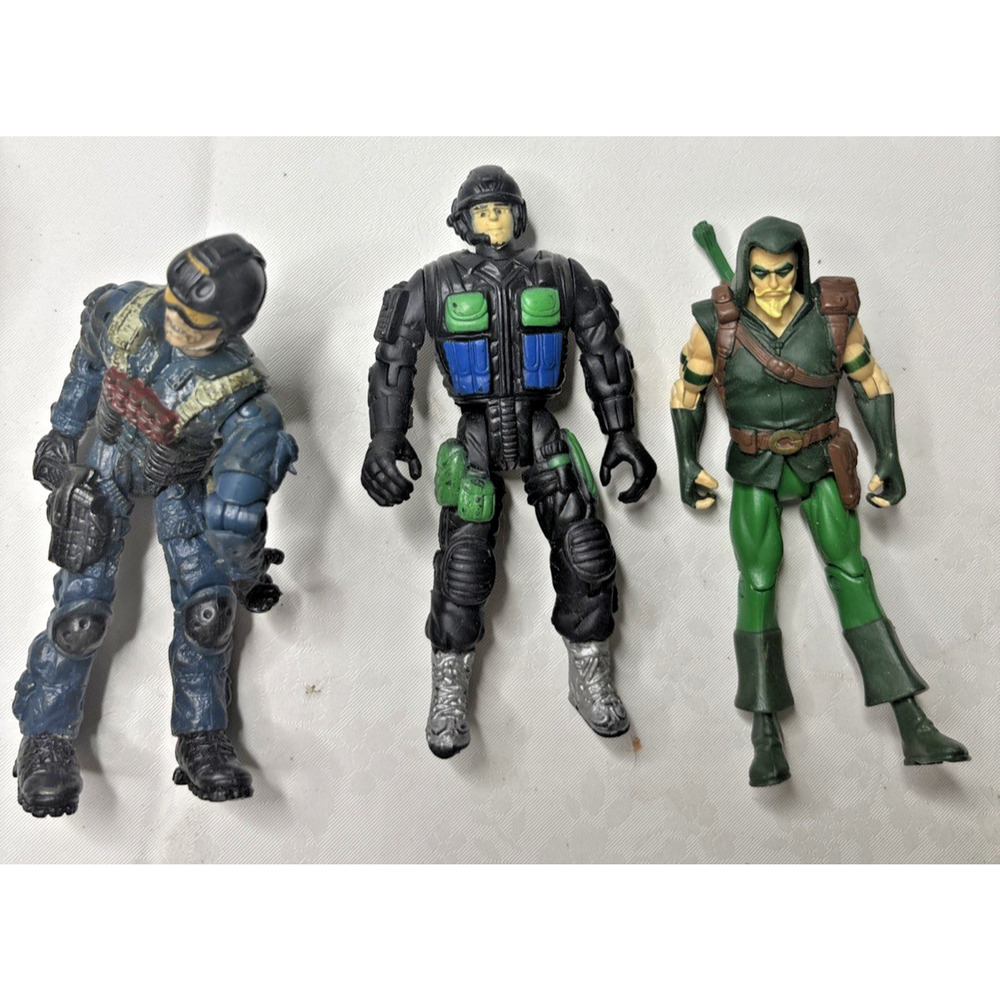 Military Action Figures Lot of 7 GI Joe Style Army Toys - Picture 3 of 5